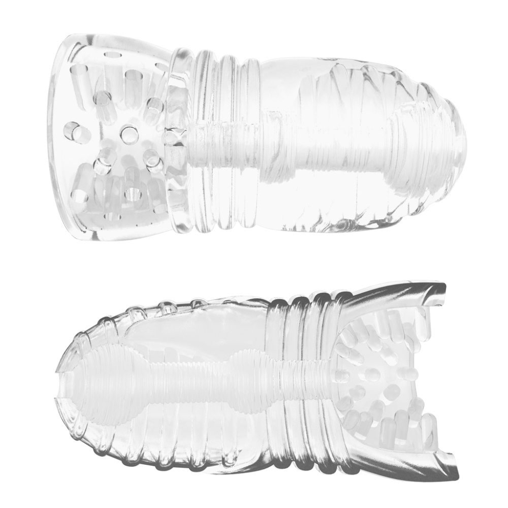 Me You Us Glacier Dual End Stroker Male Masturbator Transparent O - Image 2