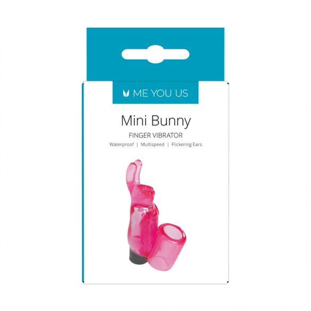 Me You Us Mini Bunny Finger Vibrator Pink - Image 3