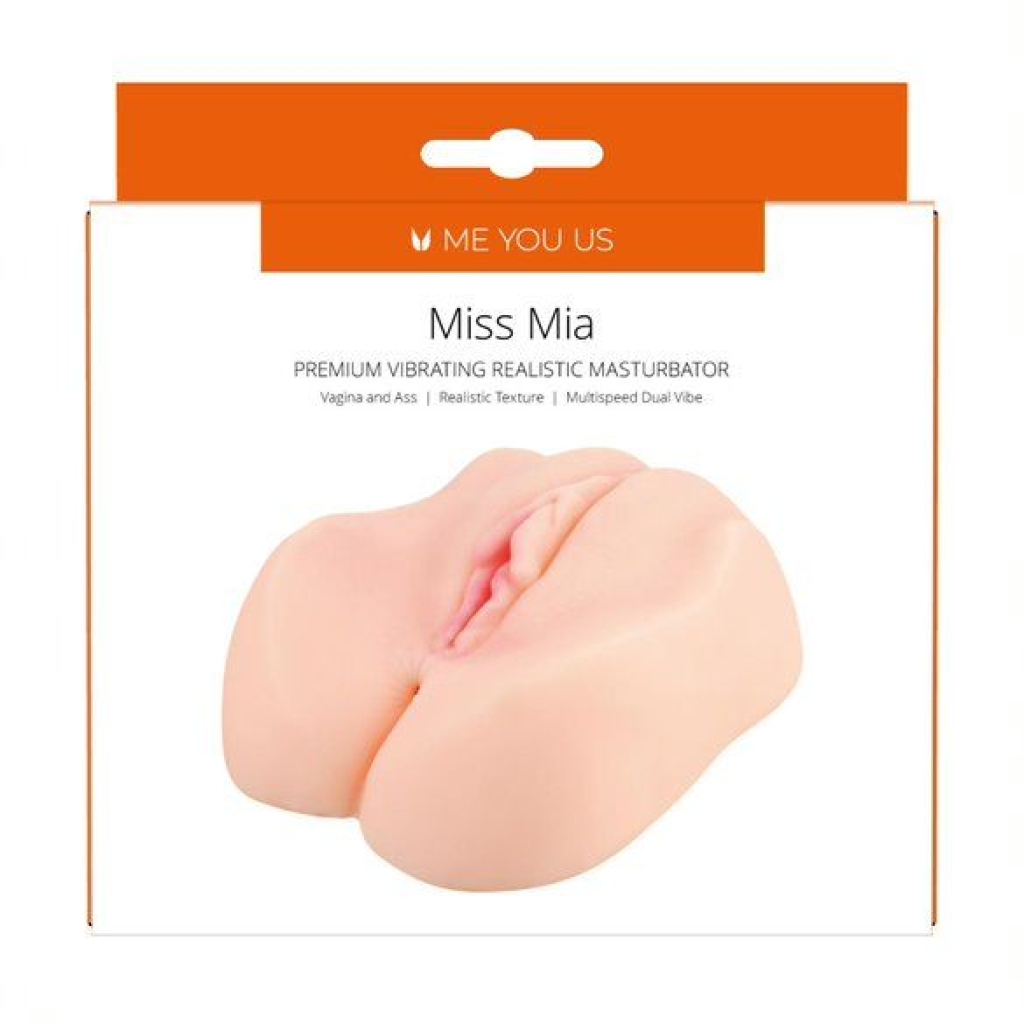 Me You Us Miss Mia Premium Vibrating Realistic Masturbator Flesh - Image 3