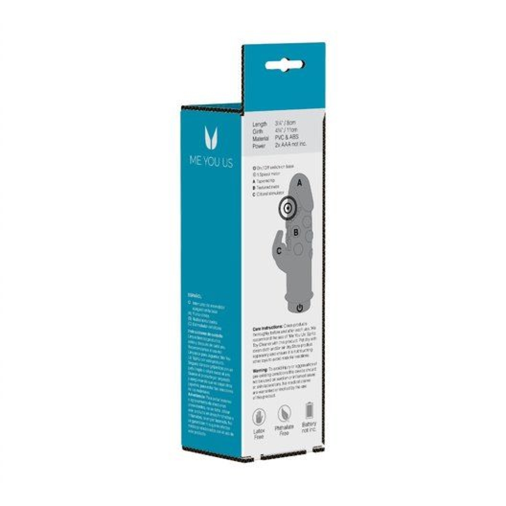 Me You Us Mini Rabbit Vibrator Blue - Image 5