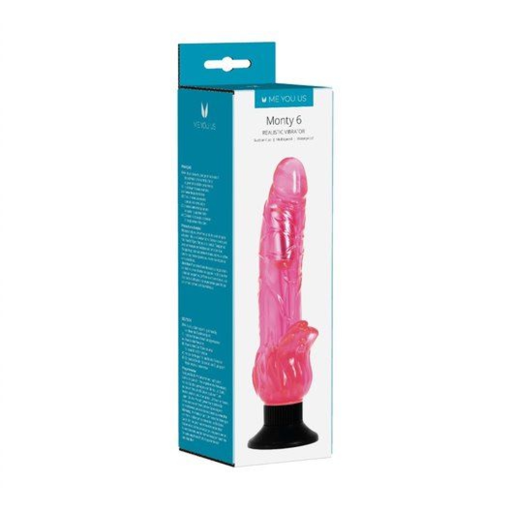 Me You Us Mounty 6 Realistic Vibrator Pink