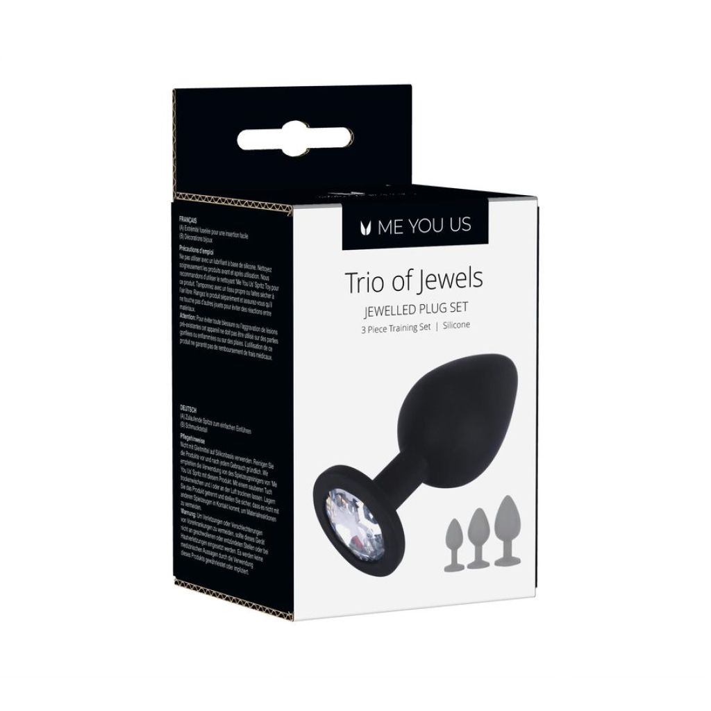 Me You Us Trio Of Jewels Black