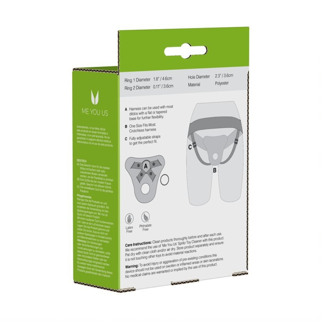 Me You Us Black Adjustable Harness - Image 5