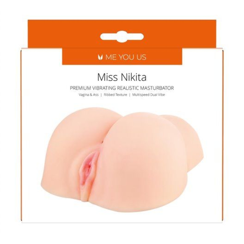 Me You Us Miss Nikita Premium Vibrating Realistic Masturbator Flesh - Image 3