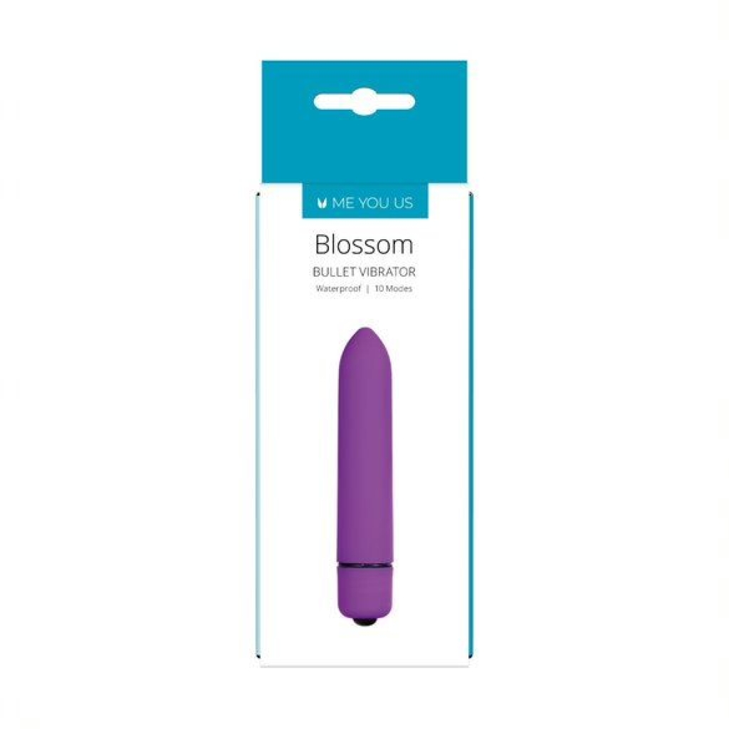Me You Us Blossom 10 Mode Bullet Vibrator Purple - Image 3