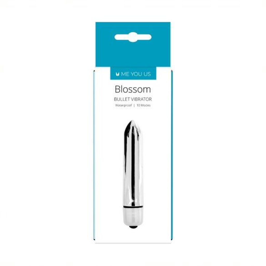 Me You Us Blossom 10 Mode Bullet Vibrator Silver - Image 3