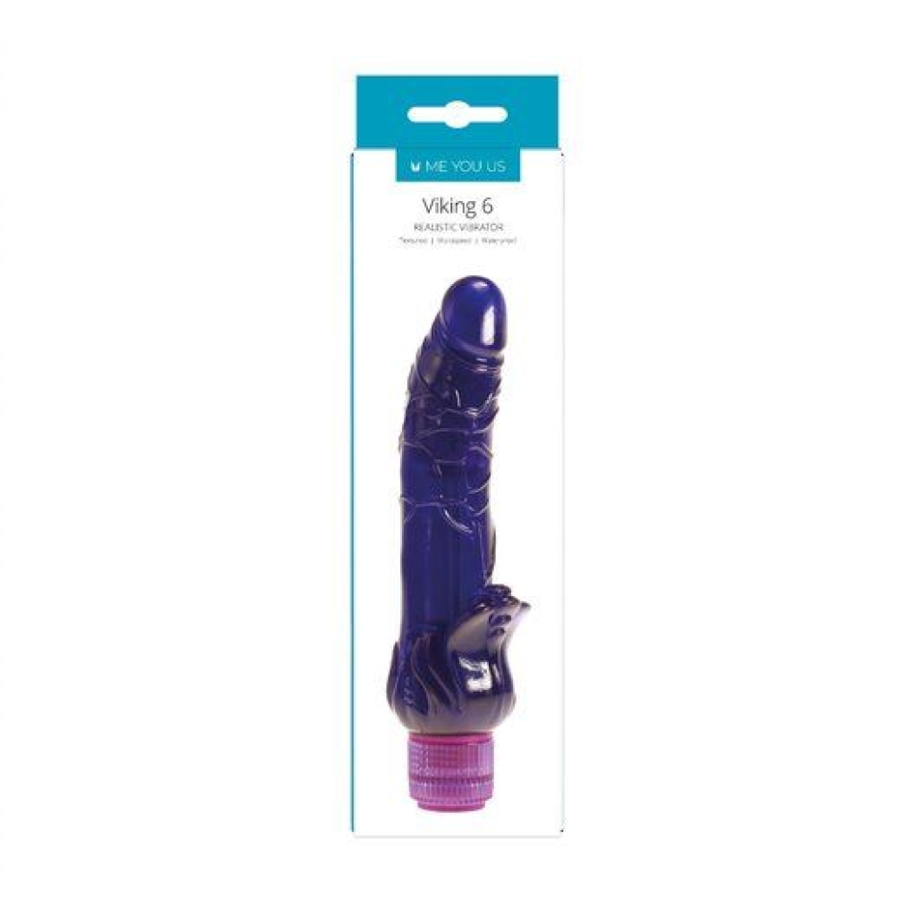 Me You Us Viking Realistic Vibrator Purple - Image 3