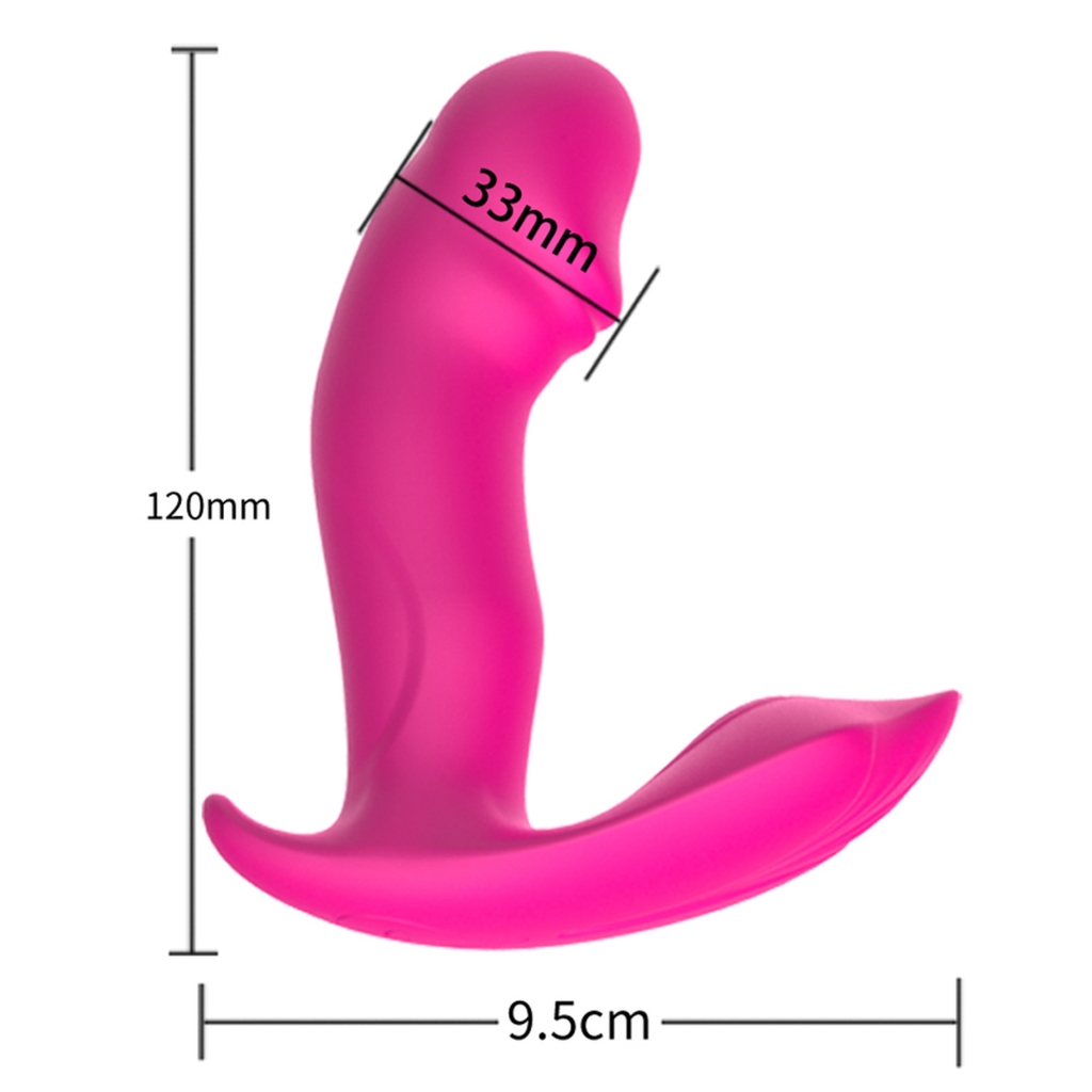Foxshow - Stimulator - Silicone Panty Vibrator and Pulsator USB 10 Function / Heating - Pink - Image 6