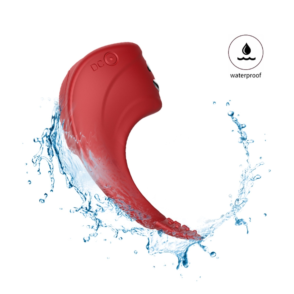 Foxshow - Vibrator - Silicone Ring Red USB 7 Function + Electro stim / remote control - Image 6