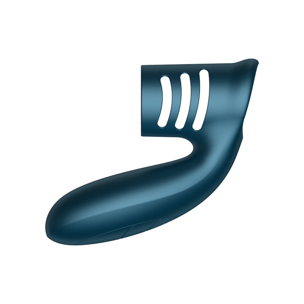 Foxshow - Vibrator - Silicone Ring Blue USB 7 Function - Image 8