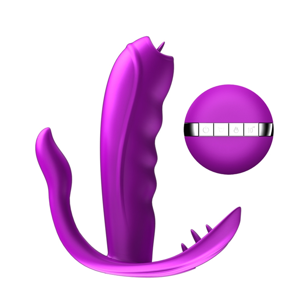 Foxshow - Stimulator - Silicone Panty Vibrator USB 7 Function / Heating - Image 3