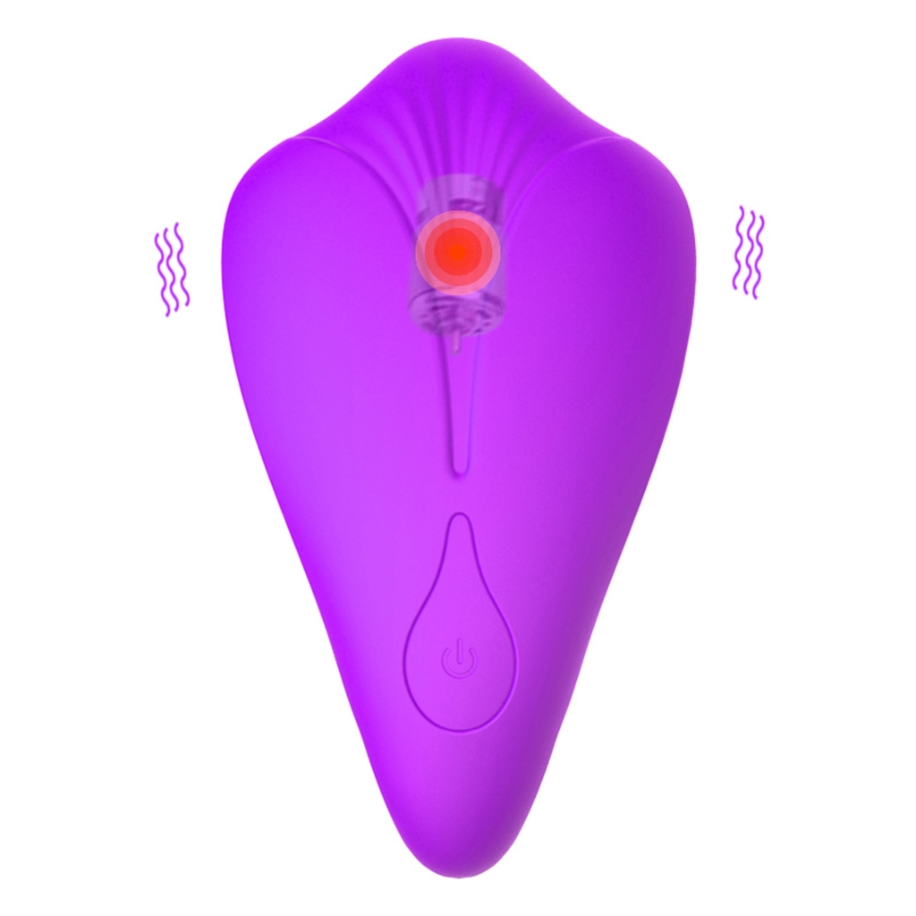 Foxshow - Stimulator - Silicone Panty Vibrator and Pulsator USB 10 Function / Heating - Purple - Image 3