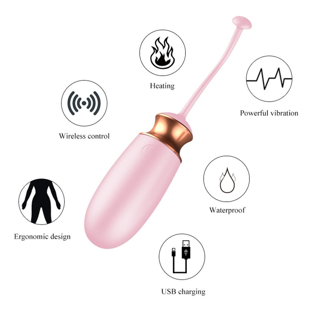 Foxshow - Remote Control Egg - Vibrating Silicone Love EGG USB 10 Function / Heating / Voice Control - Image 4
