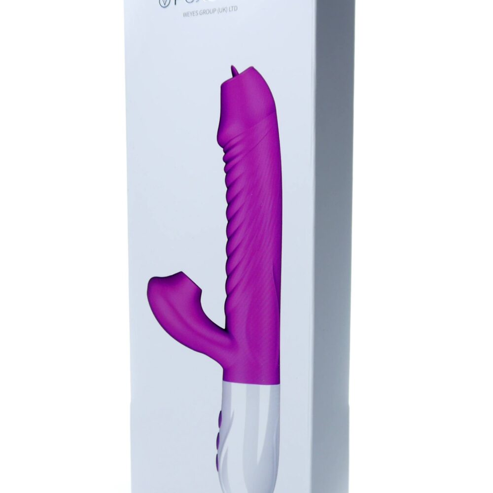 Foxshow - Vibrator - Silicone Vibrator USB 7 Function, Purple