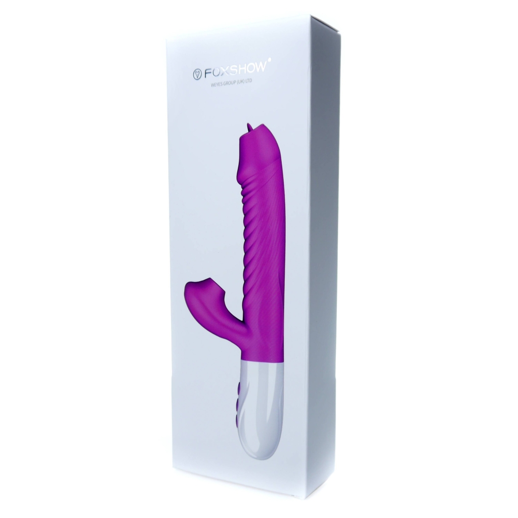 Foxshow - Vibrator - Silicone Vibrator USB 7 Function, Purple
