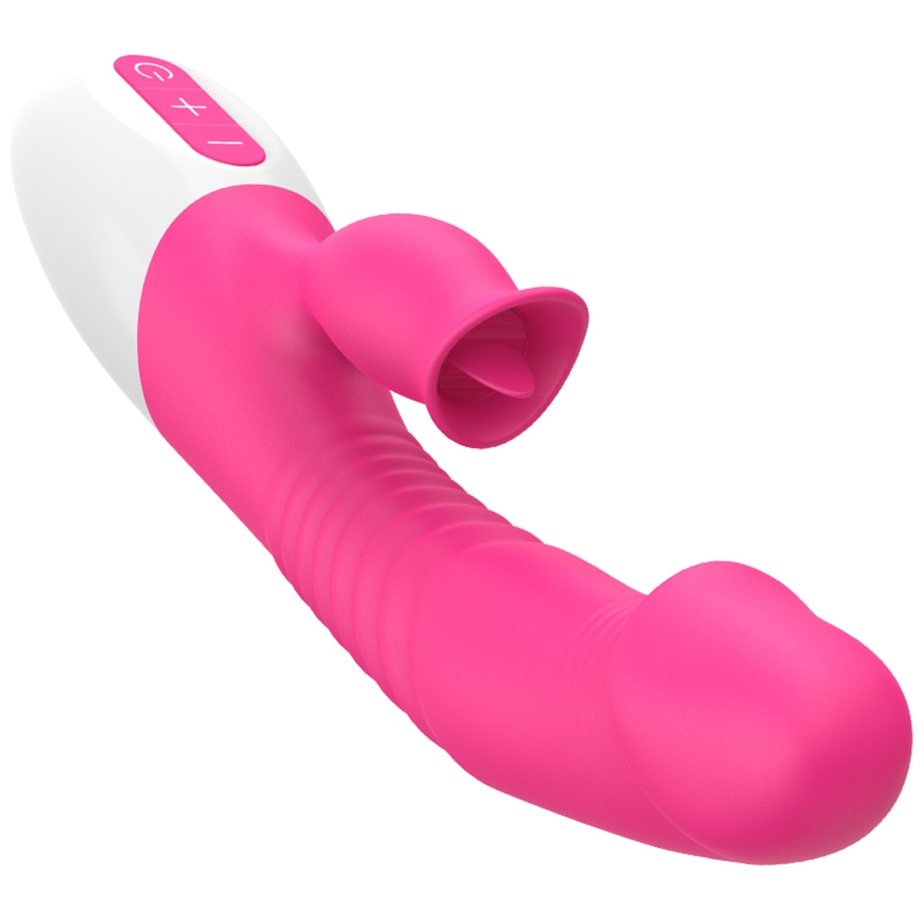 Foxshow - Vibrator - Silicon, Vibrator 7 Function and Heating Mode, Pink - Image 3