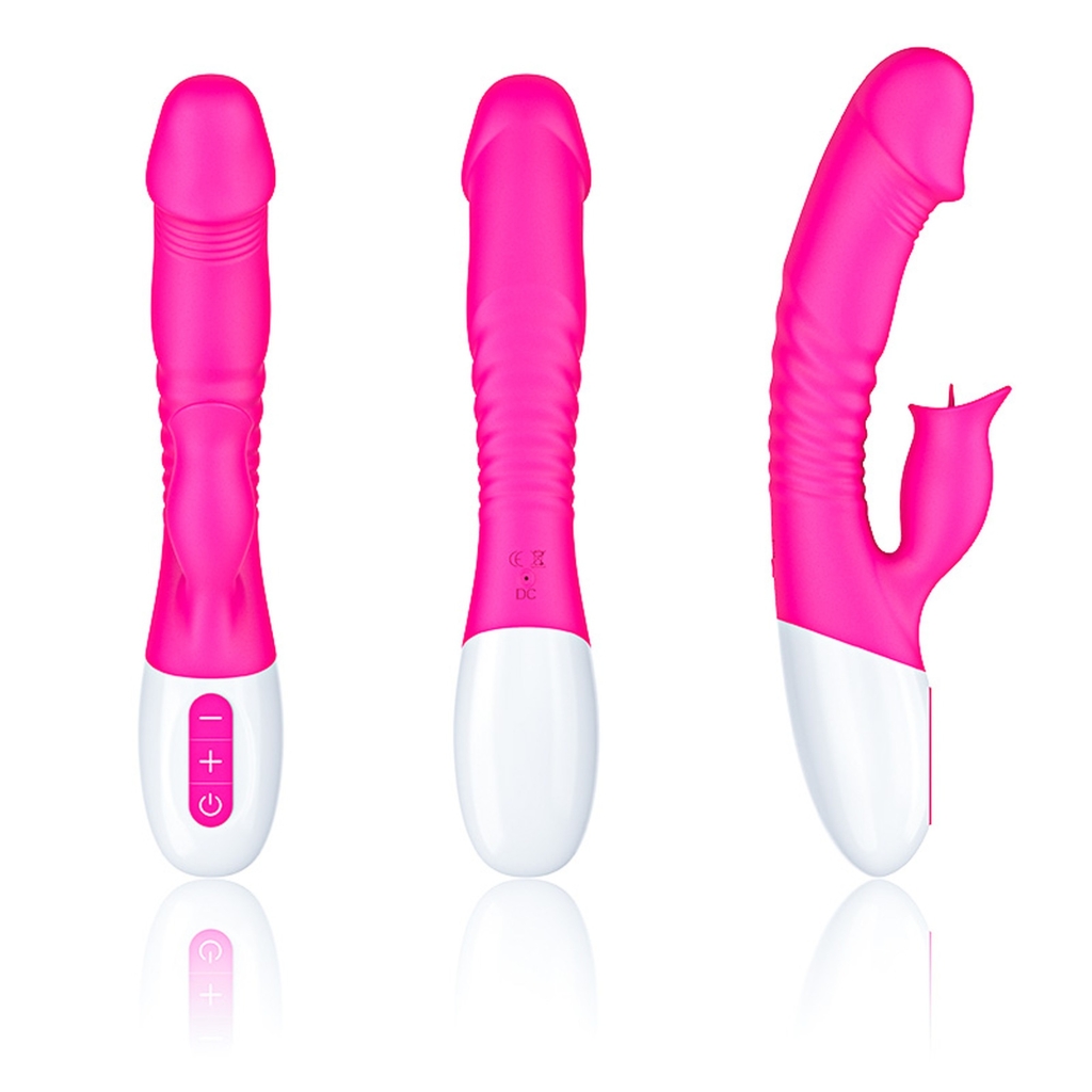 Foxshow - Vibrator - Silicon, Vibrator 7 Function and Heating Mode, Pink - Image 2