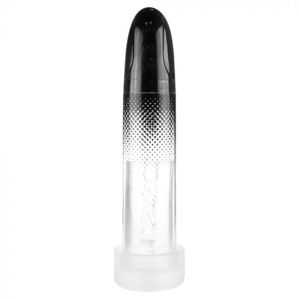 Me You Us Platinum Duo Automatic Pump Masturbator Clear/Black - Image 2