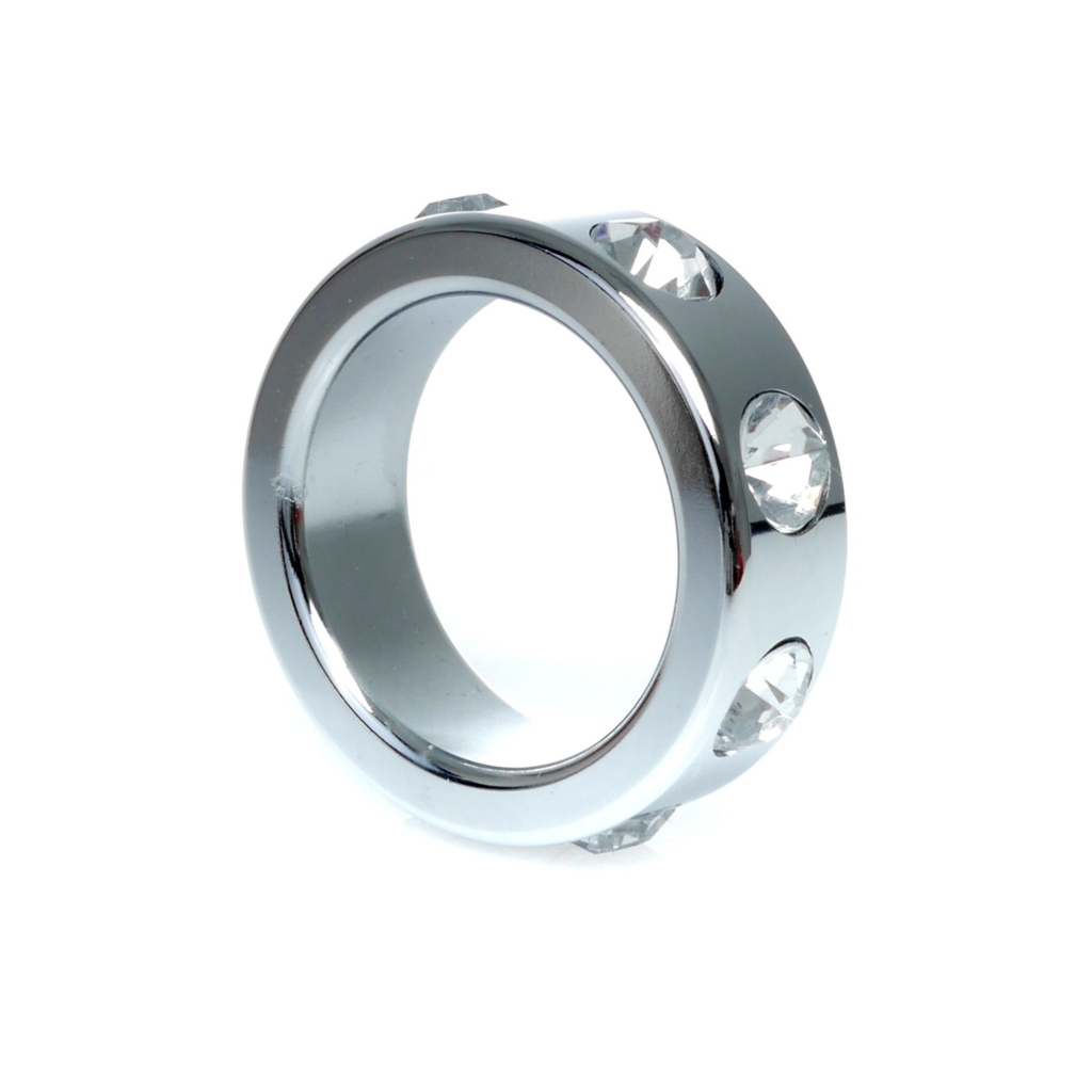 Metal Cock Ring with Cristal Diamonds Small