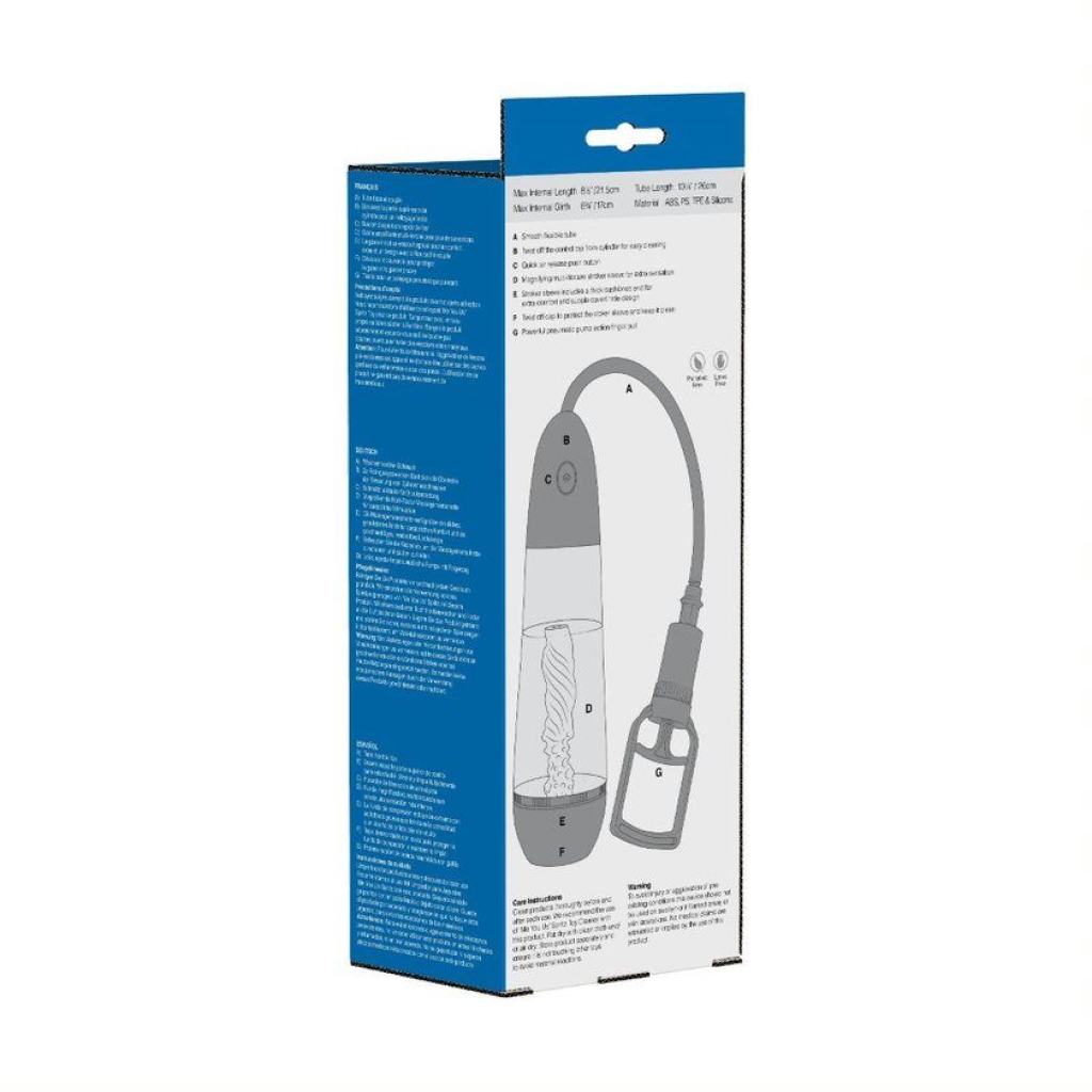 Me You Us Amplify Pump Masturbator Clear/Black - Image 5