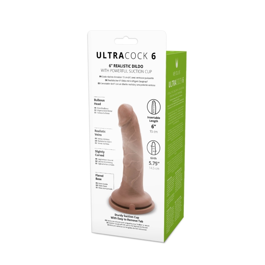 Me You Us Silicone Ultra Cock Caramel 6in - Image 5