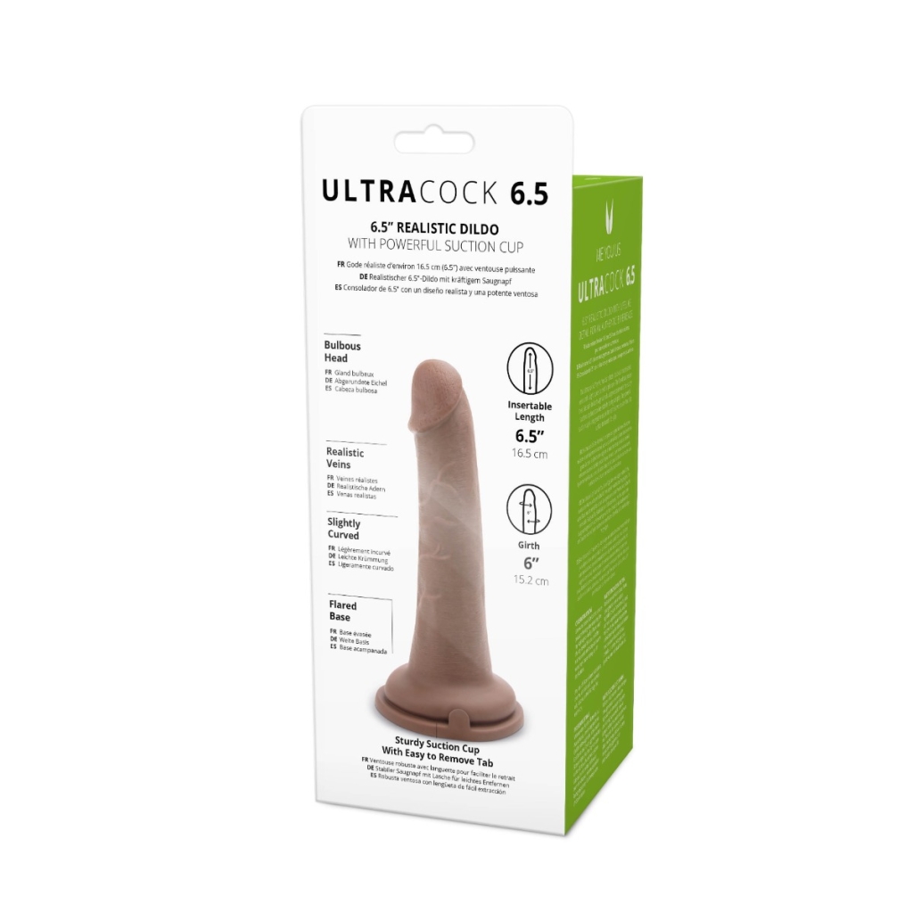 Me You Us Silicone Ultra Cock Caramel 6.5in - Image 5