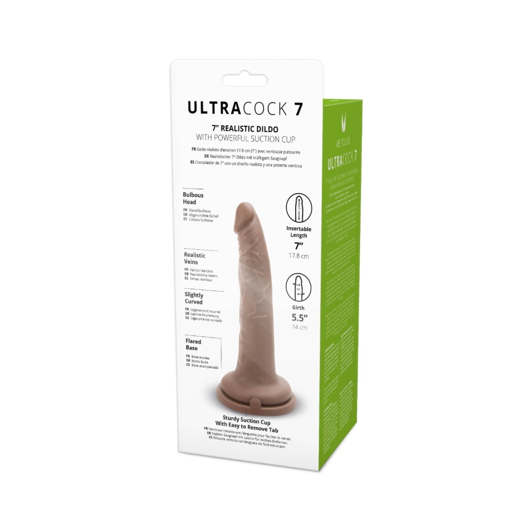 Me You Us Silicone Ultra Cock Caramel 7in - Image 5
