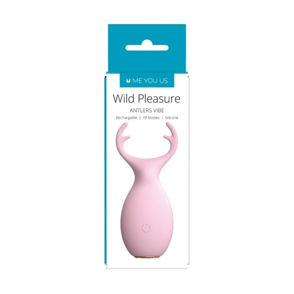 Me You Us Wild Pleasure Antlers Vibrator Pink - Image 2