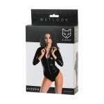 Glossy Wetlook body dress ALESSIA - black - S