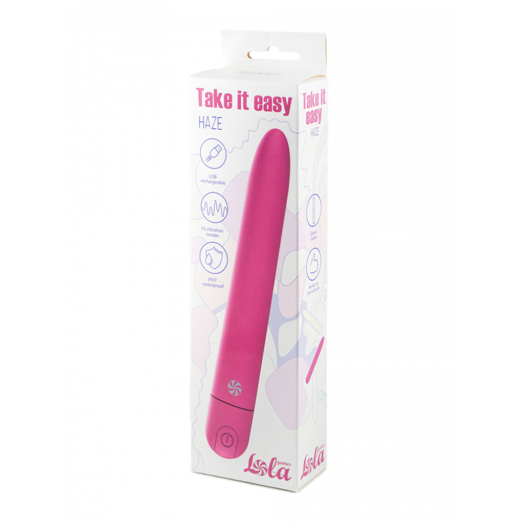 Rechargeable Vibrator Take it easy Haze Pink