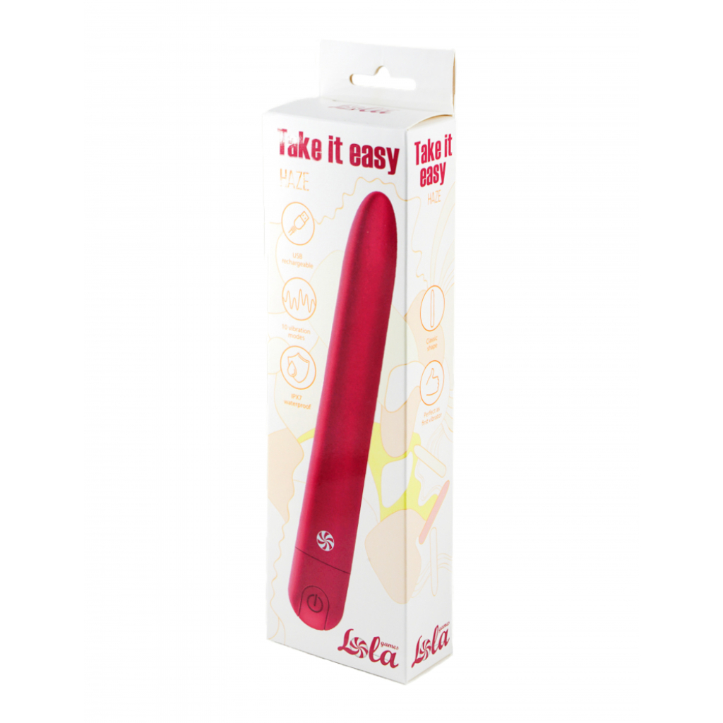 Rechargeable Vibrator Take it easy Haze Wine Red