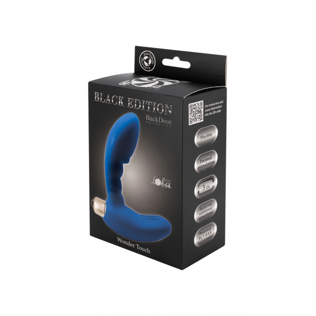 Prostate stimulator with vibration Wonder Touch Blue