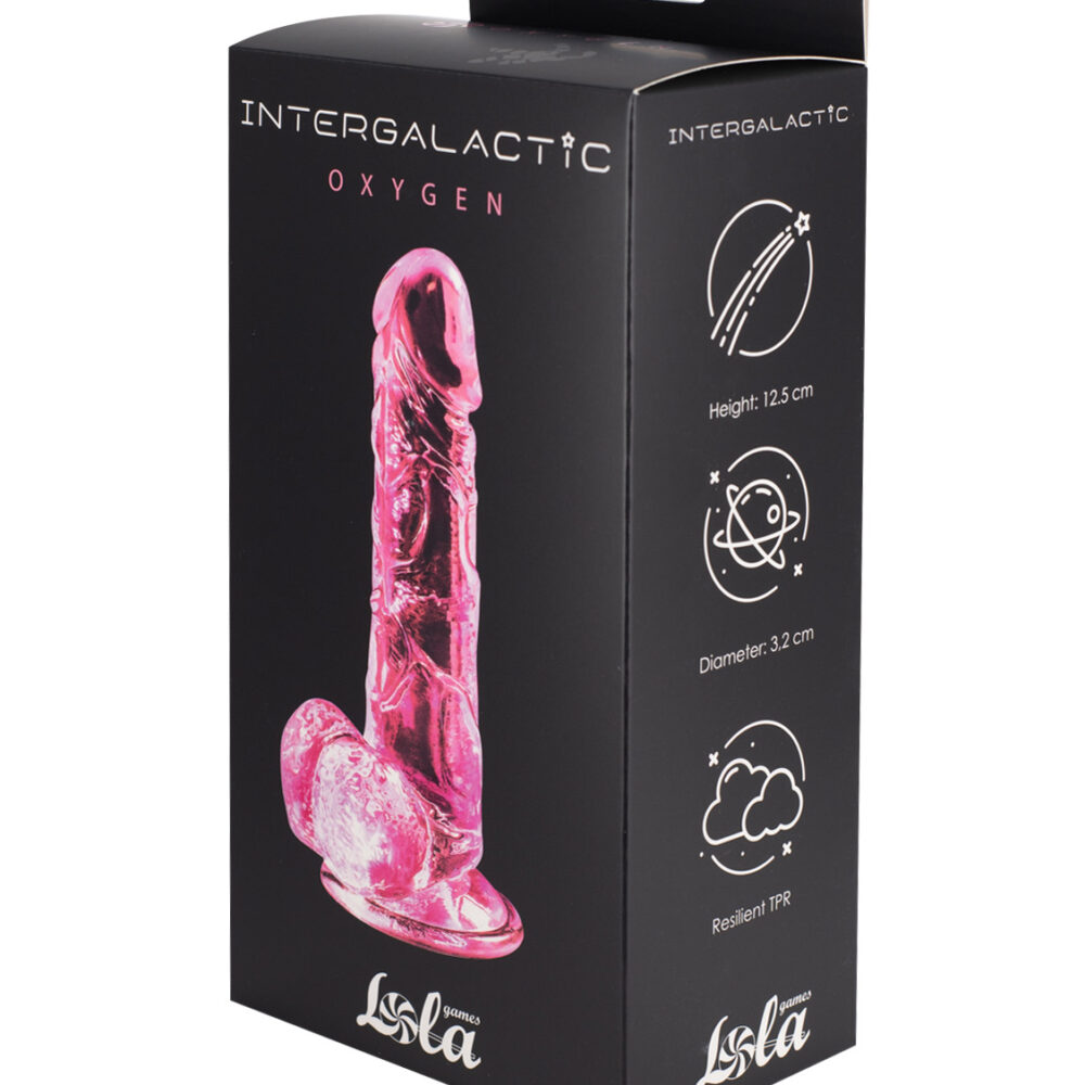 Transparent dildo Intergalactic Oxygen Pink