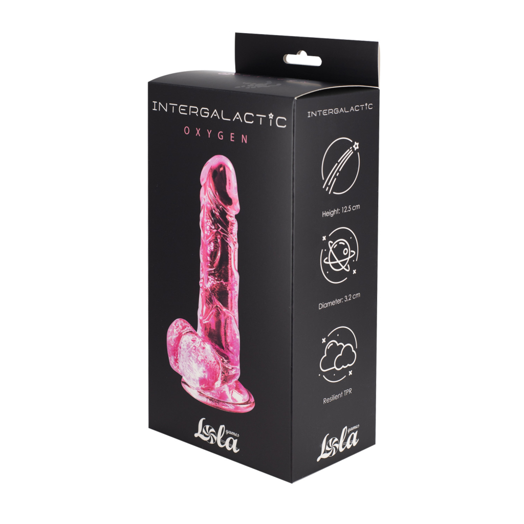Transparent dildo Intergalactic Oxygen Pink