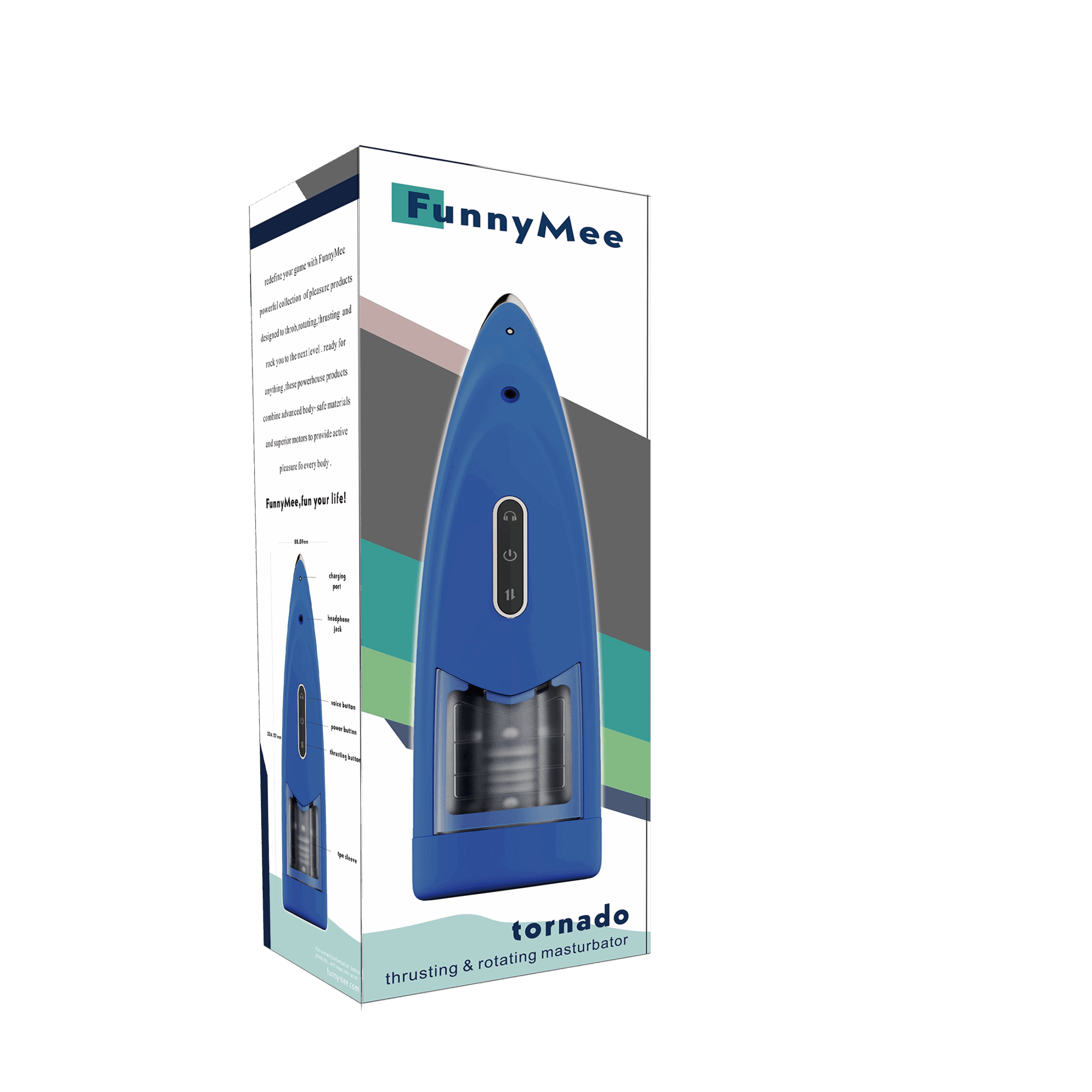 Masturbator - Tornado - USB - 6 Modes - Voice