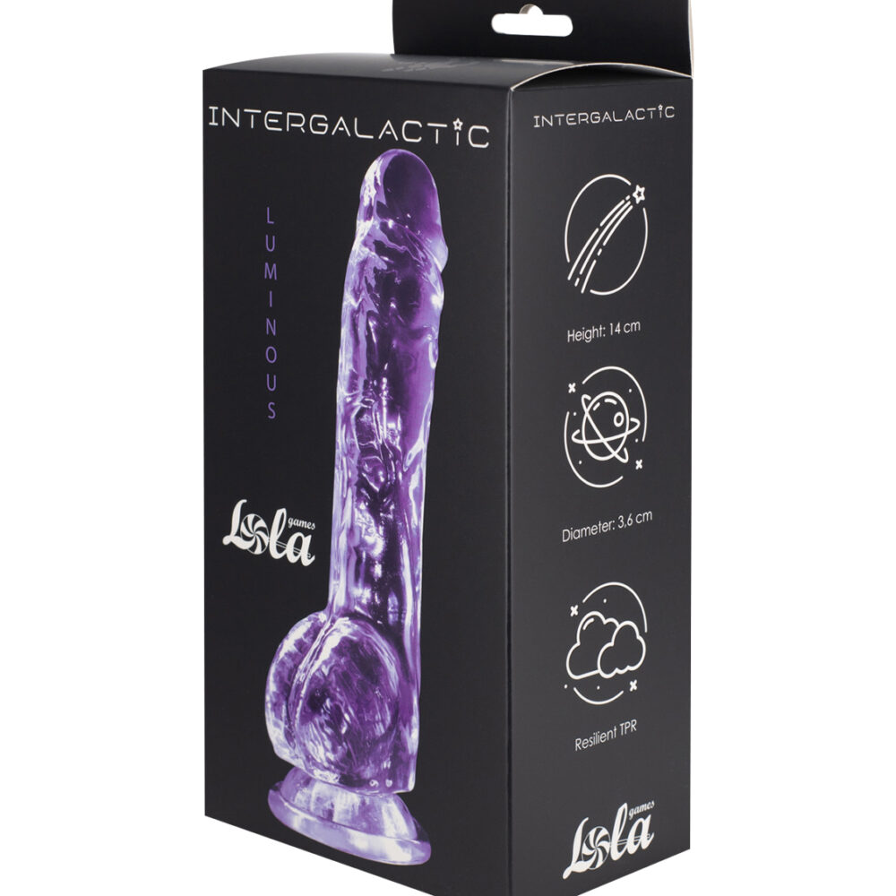 Transparent dildo Intergalactic Luminous Purple