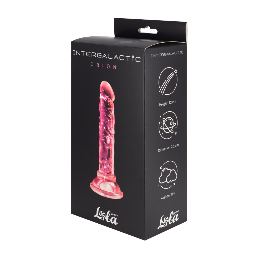 Transparent dildo Intergalactic Orion Pink