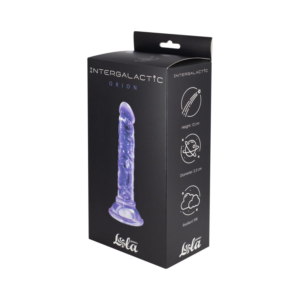 Transparent dildo Intergalactic Orion Purple
