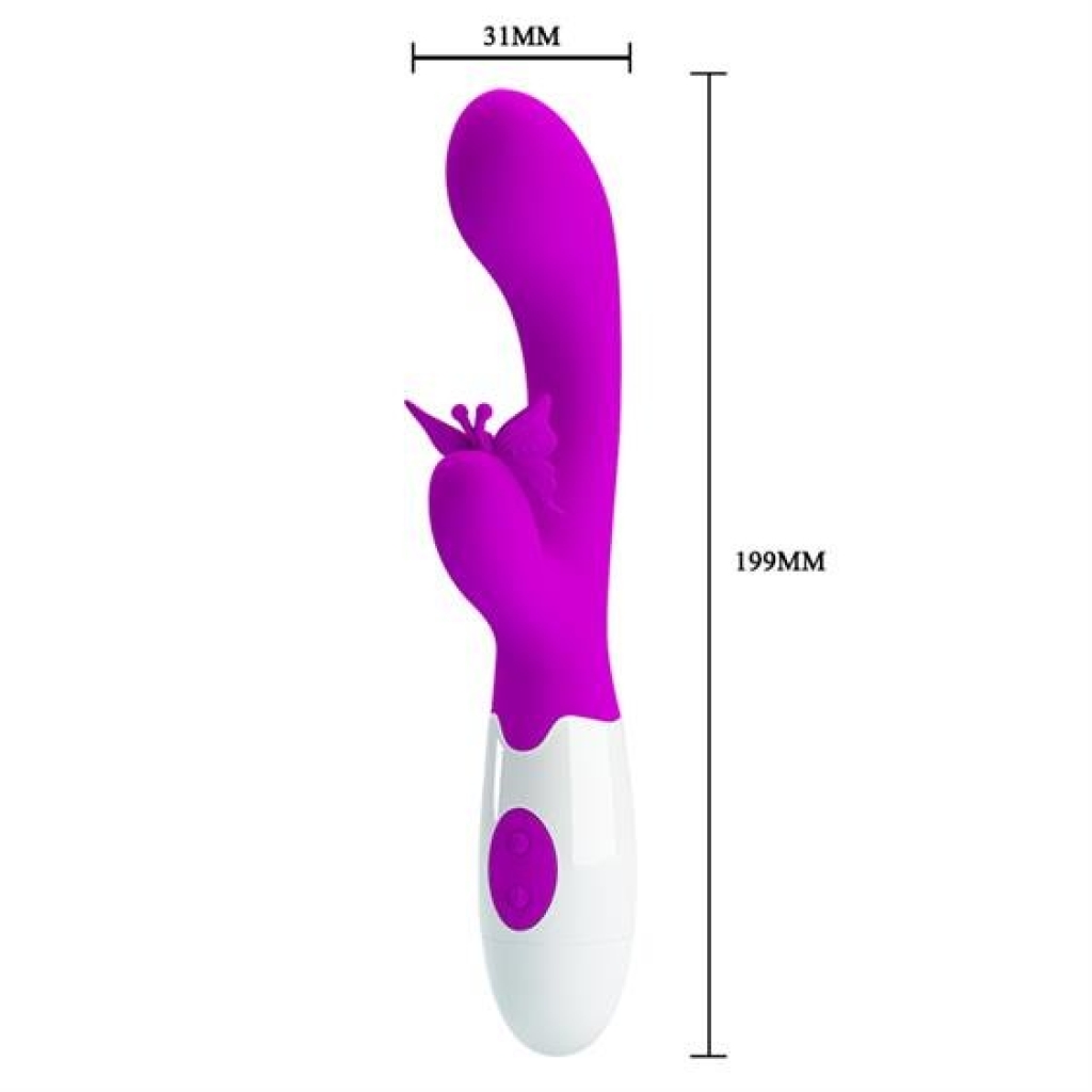 Pretty Love Butterfly Kiss Vibrator Pink - Image 5