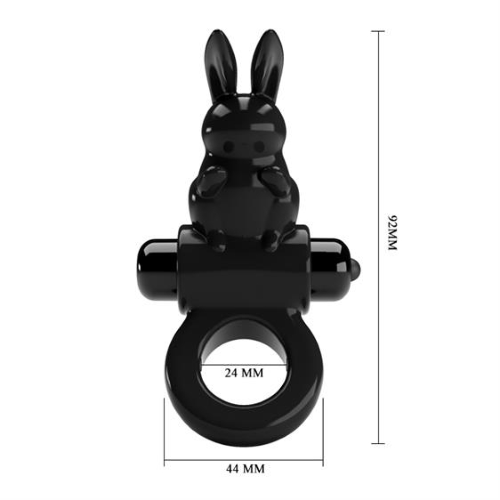 Pretty Love Exciting Vibrating  Cock Ring Black - Image 6