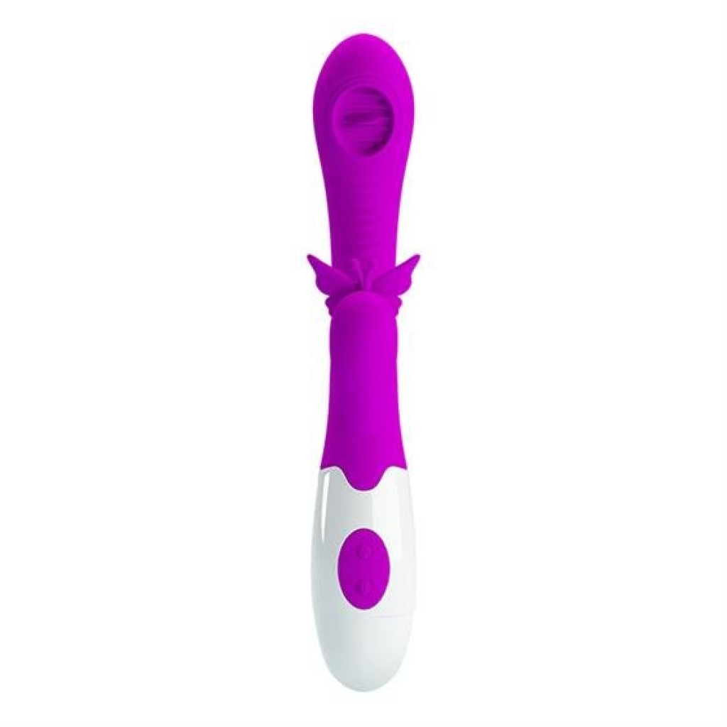 Pretty Love Moth Clitoris Vibrator Purple - Image 2