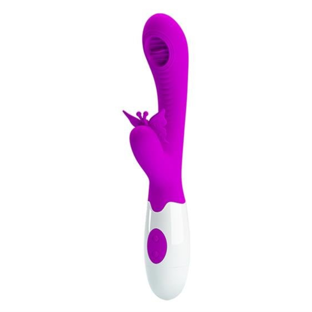 Pretty Love Moth Clitoris Vibrator Purple - Image 3