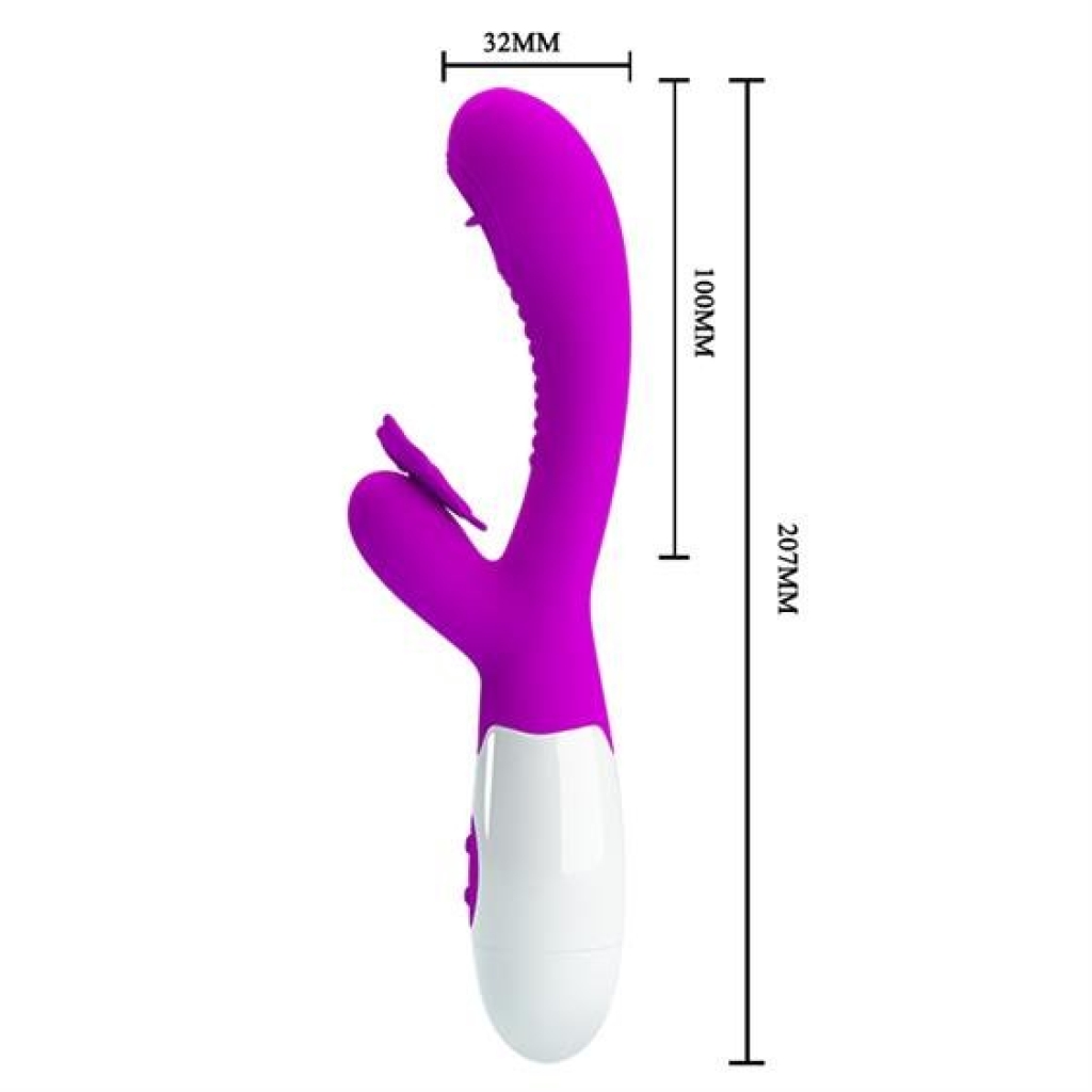 Pretty Love Moth Clitoris Vibrator Purple - Image 5