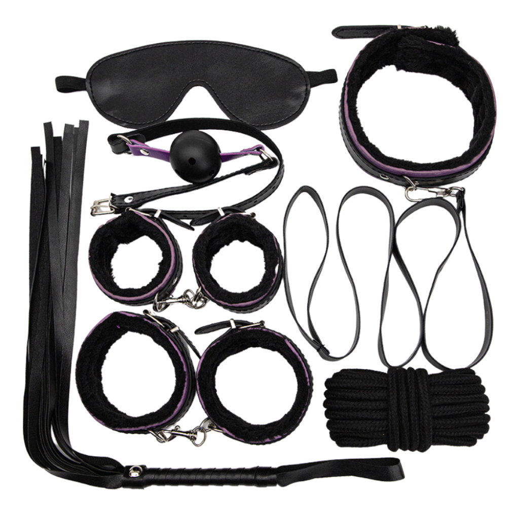 Fetish Fever - Bondage Set - 7 pieces - Black - Image 3