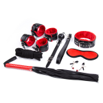 Fetish Fever - Bondage Set - 9 pieces - Red/Black - Image 3
