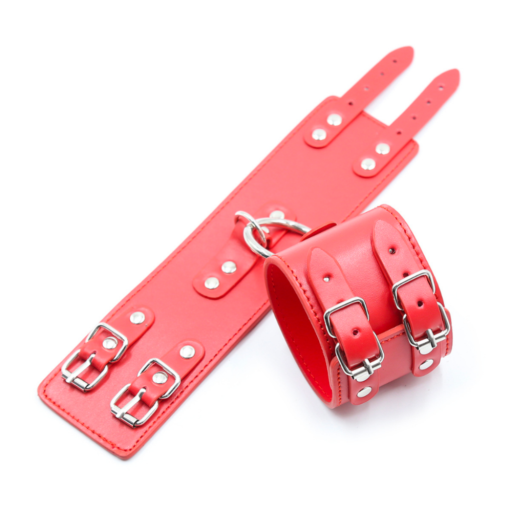 Fetish Fever - Cuffs with two buckles - Red - Image 3