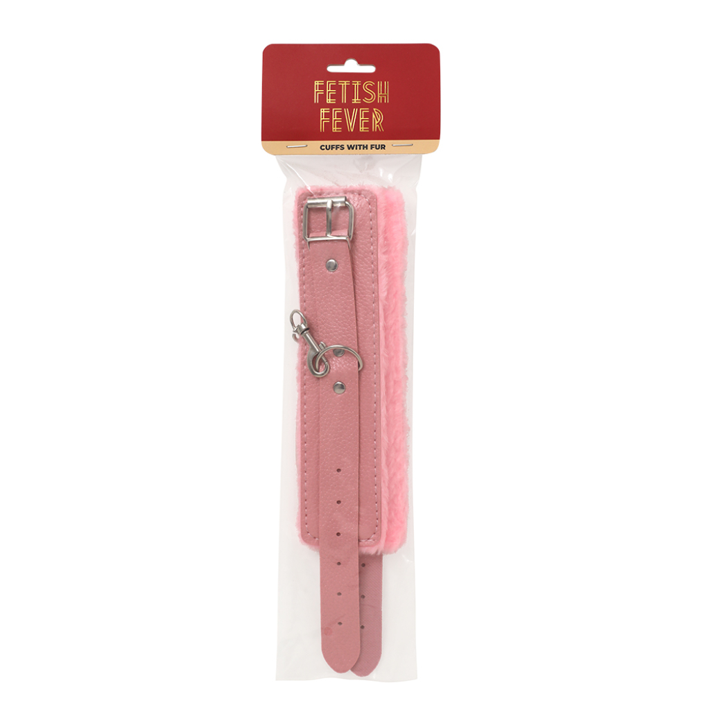 Fetish Fever - Cuffs With Fur - Pink