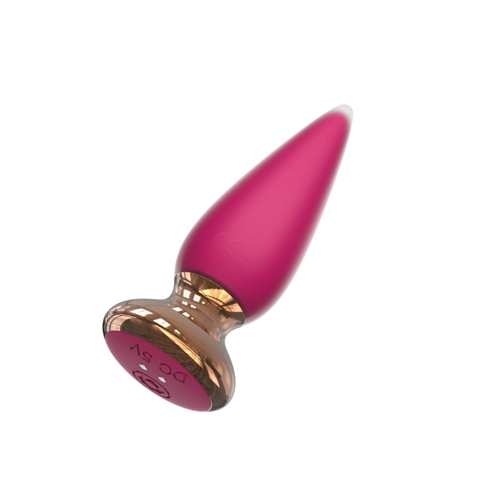 Sweet Bomb Tappered Plug - USB - With App - Rose - Image 7