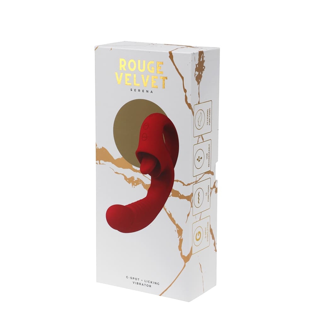 Rouge Velvet - Serena - USB G-Spot + Licking Vibrator