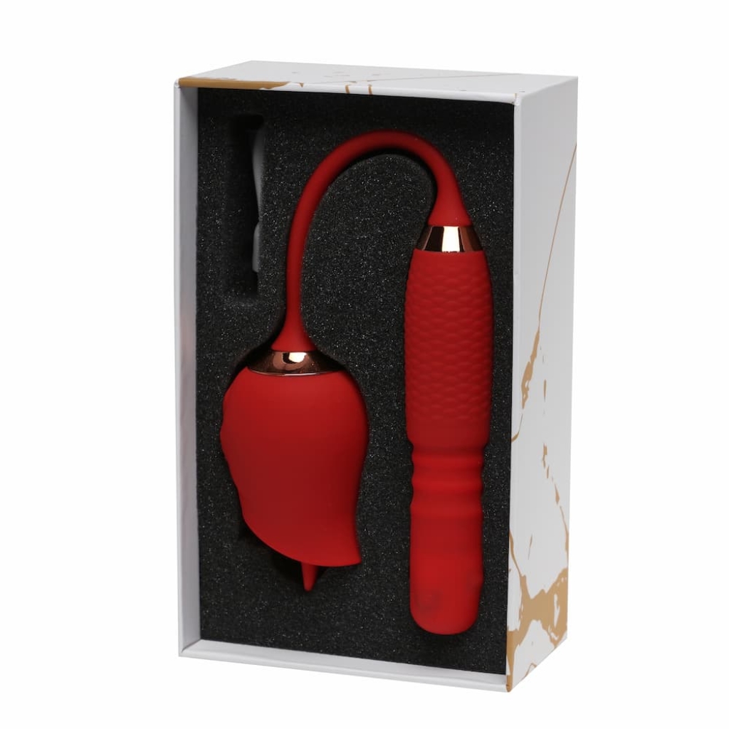 Rouge Velvet - Aurora - USB Telescopic - Rotating  + Licking Vibrator - Image 3